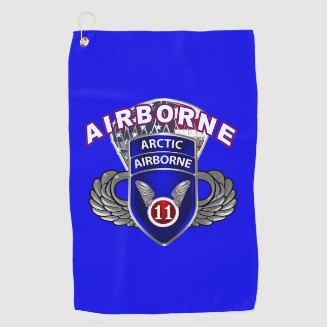 11th Airborne Division  Golf Towel (Front)