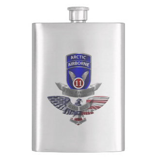 11th Airborne Division Hip Flask