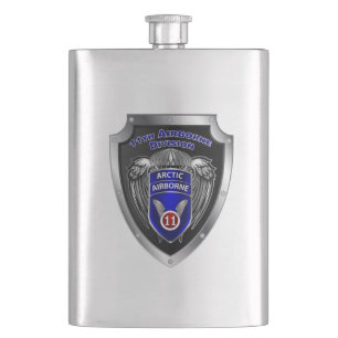 11th Airborne Division Hip Flask