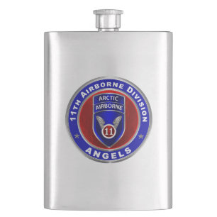 11th Airborne Division Hip Flask