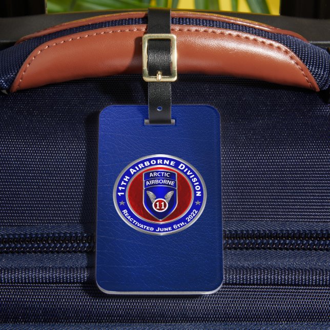 11th Airborne Division  Luggage Tag (Front Insitu 2)