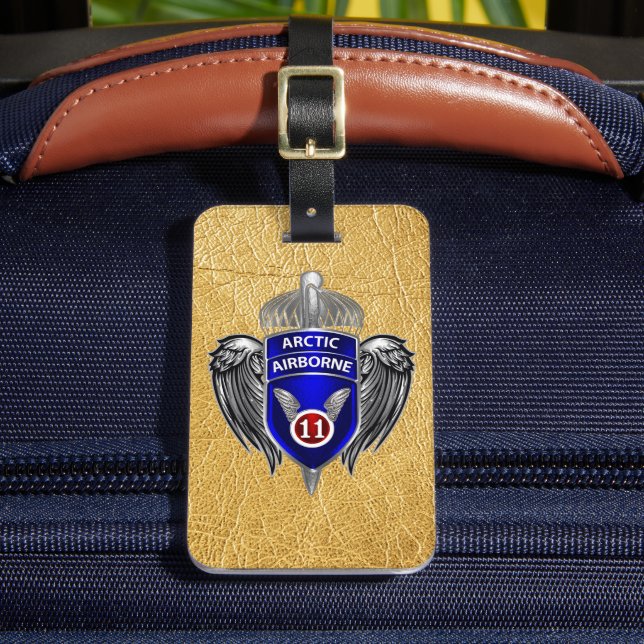 11th Airborne Division  Luggage Tag (Front Insitu 2)