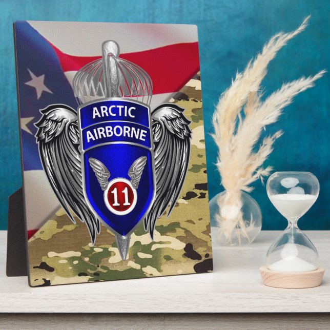 11th Airborne Division  Plaque (Side)