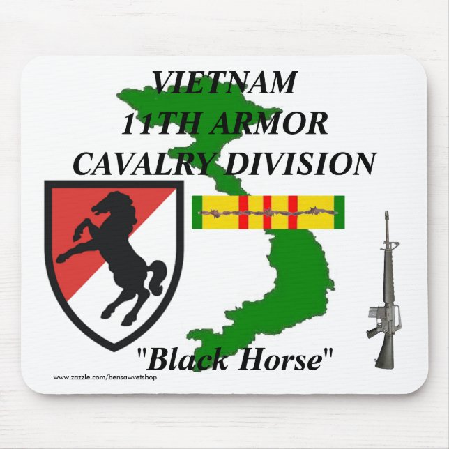 11th Armour Cav Vietnam Mousepad 1/w (Front)