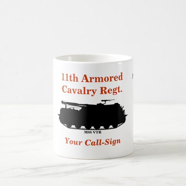 11th Armoured Cavalry M88 VTR Custom Mug (Center)