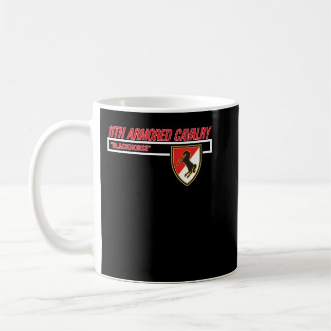 11th Armoured Cavalry Regiment (11th ACR) Blackhor Coffee Mug (Left)