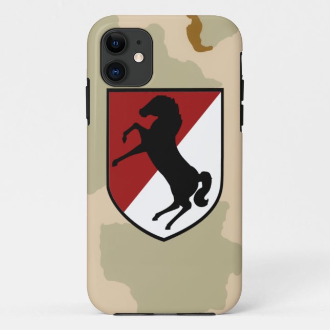 11th Armoured Cavalry Regiment -Blackhorse Case-Mate iPhone Case (Back)