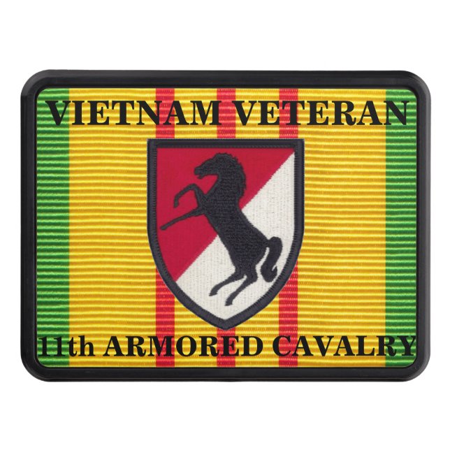 11th Armoured Cavalry Regt VSM Ribbon Hitch Cover (Front)