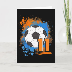 11th Birthday 11 Years Old Soccer Ll Card