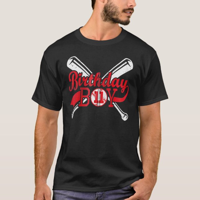 11th Birthday 2011baseball Boys Kids 11 Eleventh T-Shirt (Front)