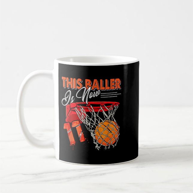 11th Birthday Basball Coffee Mug (Left)