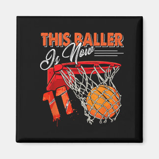 11th Birthday Basball Magnet