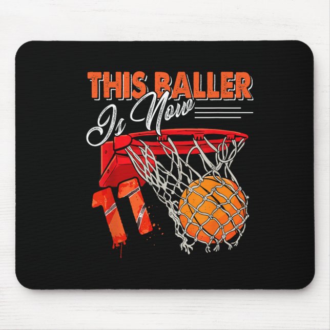 11th Birthday Basball Mouse Pad (Front)