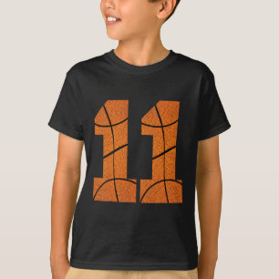 11th Birthday Basketball Boys Kids  T-Shirt
