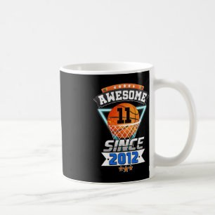 11th Birthday  Basketball Player Awesome Since 201 Coffee Mug