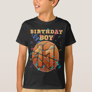 11th Birthday Boy 11 Years Old Basketball Players  T-Shirt