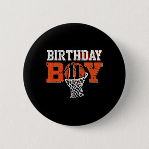 11th Birthday Boy Bysketbyll Lover 11 Years Old Bd 2 Inch Round Button