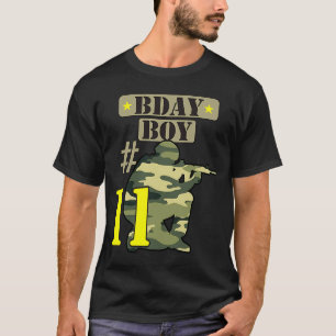 11Th Birthday Boy Camo Eleven years old Camouflage T-Shirt