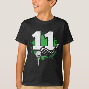 11th Birthday Boy Golf Player Golf 11 Years Old T-Shirt