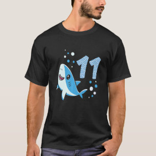 11th Birthday Boys Shark 11 years Old Ocean Shark T-Shirt