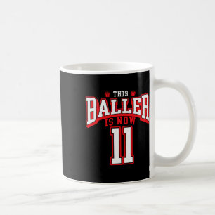 11th Birthday Bysketbyll Lover 11 Years Old Bday Coffee Mug