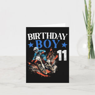 11th Birthday Dirt Bike Motocross 11 Year Old B-da Card