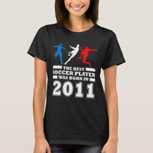 11th birthday football 11 years old soccer player  T-Shirt