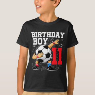 11th Birthday For Boys Footbyll Soccer 11 Year Old T-Shirt