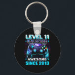11th Birthday Gamer 11 Year Old Funny Bday Boy Ele Keychain<br><div class="desc">11th Birthday Gamer 11 Year Old Funny Bday Boy Eleven Son 1</div>