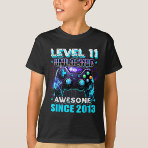 11th Birthday Gamer 11 Year Old Funny Bday Boy Ele T-Shirt