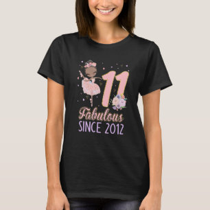 11th Birthday Girl Outfit Ballerina Dancer Ballet  T-Shirt