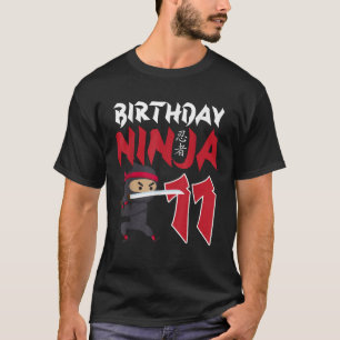 11th Birthday Ninja Happy 11 Year Old Funny B Day  T-Shirt