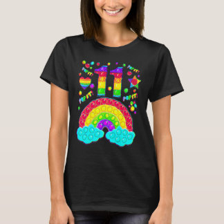 11th Birthday Pop It 11 Years Old Pop It Birthday  T-Shirt