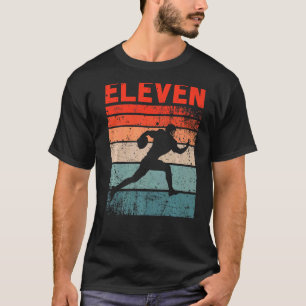 11th Birthday Retro American Football 11 Years Old T-Shirt