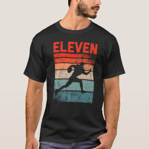 11th Birthday Retro American Football 11 Years Old T-Shirt