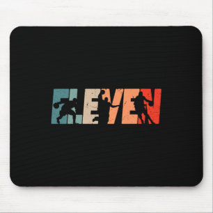 11th Birthday Retro Bysketbyll 11 Years Old Boy Gi Mouse Pad