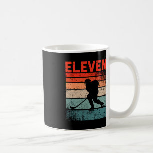 11th Birthday Retro Ice Hockey 11 Years Old Boy Gi Coffee Mug