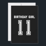 11th Birthday Shirt Gift 11 Years Old Girl Invitation<br><div class="desc">Perfect birthday gifts for kids are like treasure chests brimming with joy and excitement. Check out our collection of birthday gifts for kids,  where every item is a treasure waiting to be discovered</div>