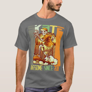 11th Birthday Skateboard Lovers Skater Awesome Sin T-Shirt