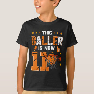 11th Birthday Sketll This Ller Is Now Eleven Years T-Shirt