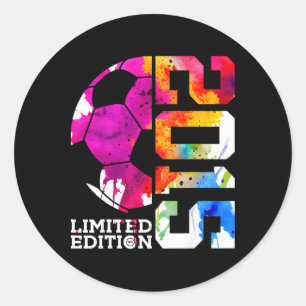 11th Birthday Soccer Limited Edition 2015 _1  Classic Round Sticker