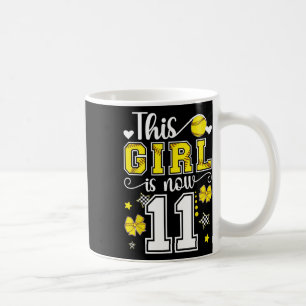 11th Birthday Softll Girl 11 Year Old Softll Playe Coffee Mug