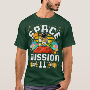 11th Birthday Space Mission 11 Years Old Astronaut T-Shirt