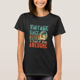 11th Birthday Vintage 2011 Retro 11 Years Old Birt T-Shirt