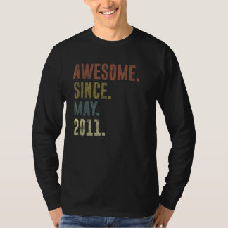 11th Birthday Vintage Awesome Since May 2011 T-Shirt