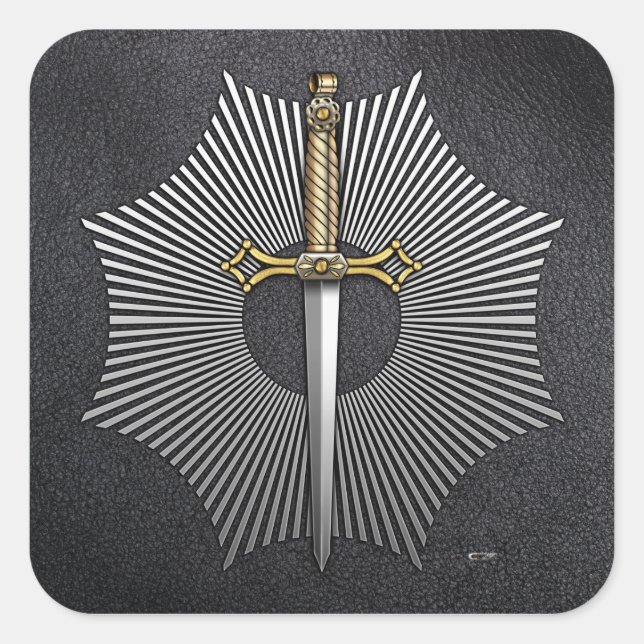 11th Degree: Sublime Master Elected Square Sticker (Front)