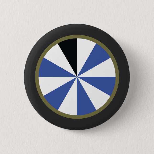 11th Infantry Division - Phantom - SSI 2 Inch Round Button (Front)