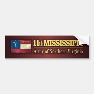 11th Mississippi Infantry (BA2) Bumper Sticker