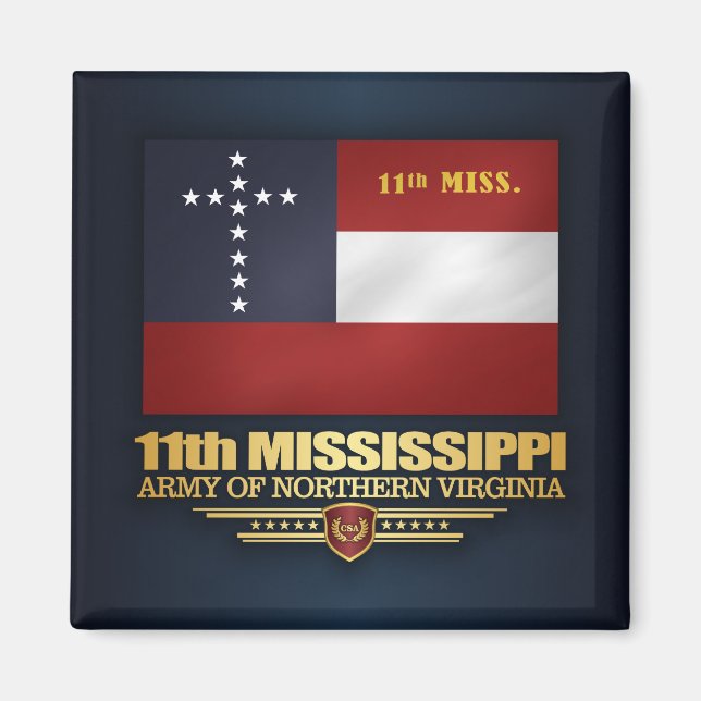 11th Mississippi Infantry Magnet (Front)