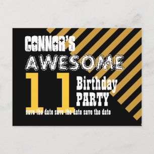 11th or Any KIDS Birthday Save the Date T11Z Announcement Postcard